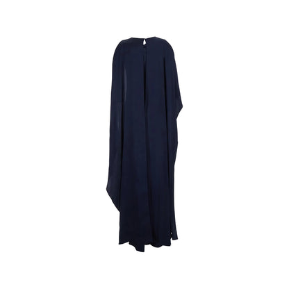Dress Draped Cape Blue