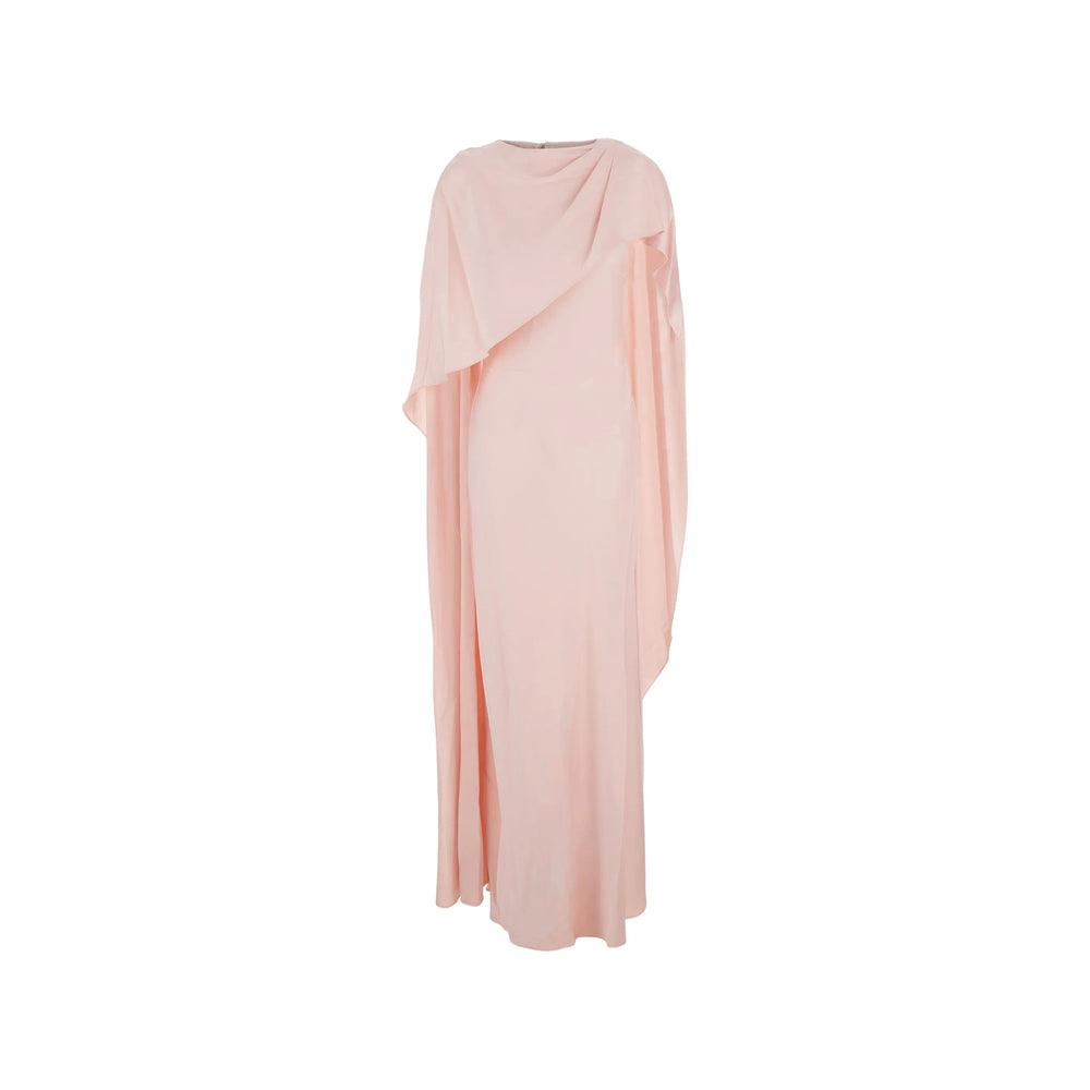 Evening Dress Pink Draped