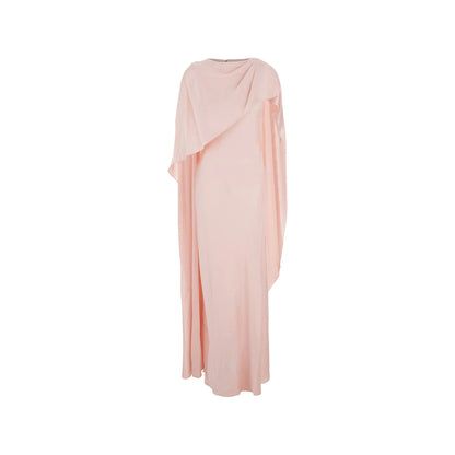 Evening Dress Pink Draped