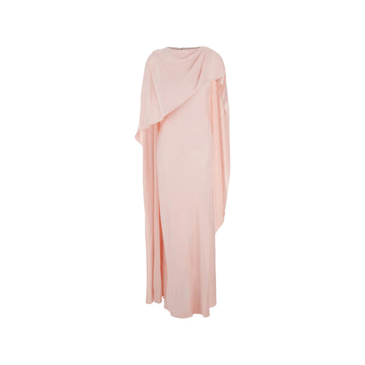 Evening Dress Pink Draped