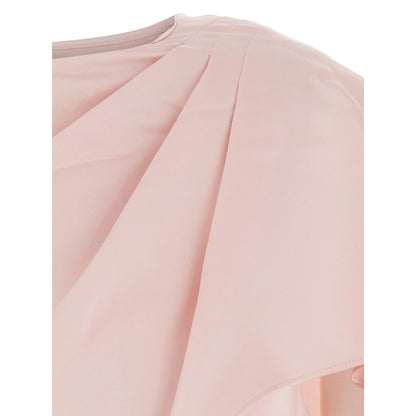 Evening Dress Pink Draped