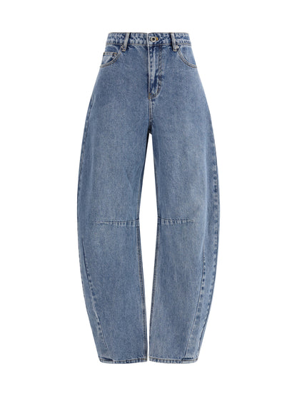 Jeans Barrel-Leg Blue