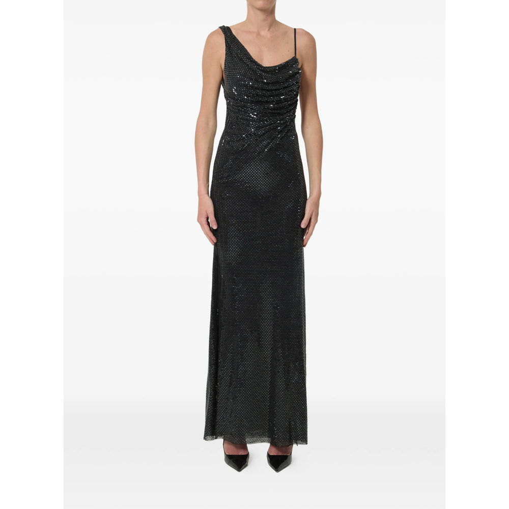 Dress With Rhinestone Embellishment Black