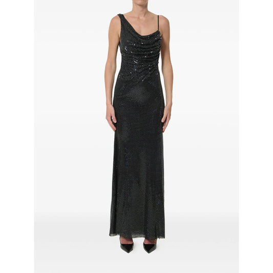 Dress With Rhinestone Embellishment Black