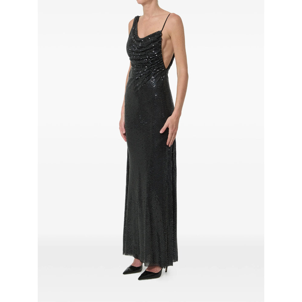Dress With Rhinestone Embellishment Black