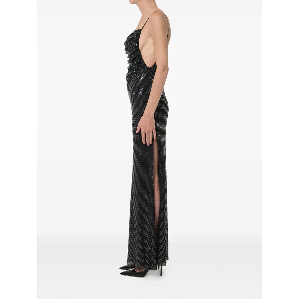 Dress With Rhinestone Embellishment Black