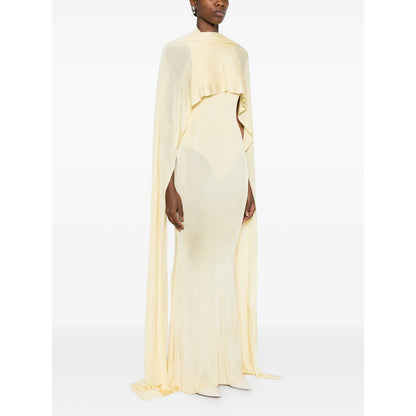 Dress With Cape Detail Yellow