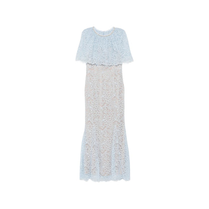 Dress in Lace Blue/Neutrals