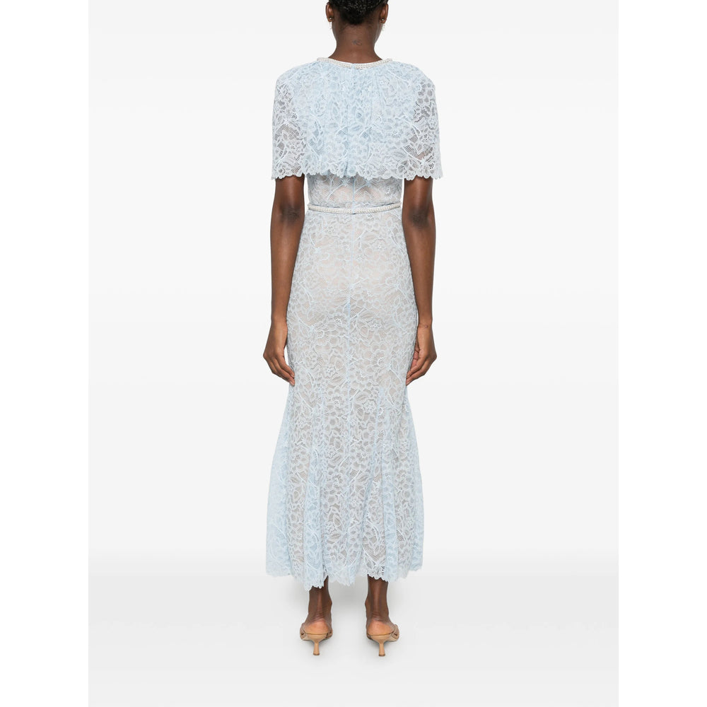 Dress in Lace Blue/Neutrals