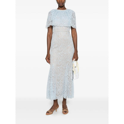 Dress in Lace Blue/Neutrals