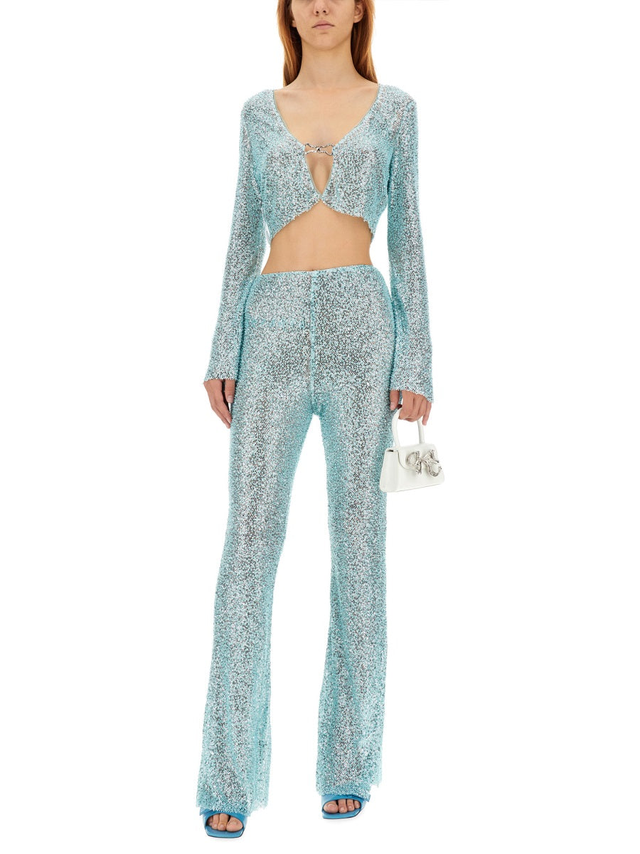 Beaded Slim Fit Pants