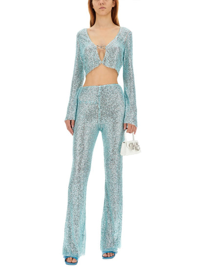 Beaded Slim Fit Pants