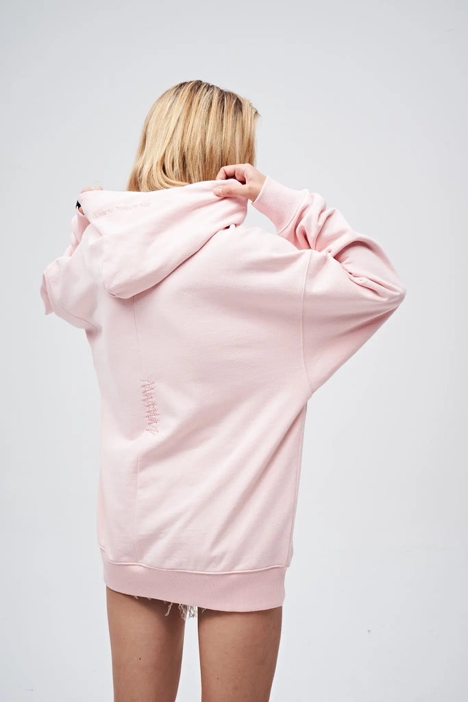 90s Vintage Two Seasons Hoodie Pink by Amoo Amoo
