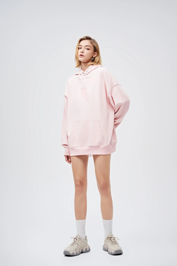 90s Vintage Two Seasons Hoodie Pink by Amoo Amoo