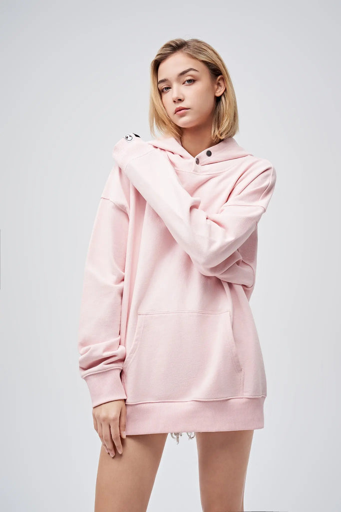 90s Vintage Two Seasons Hoodie Pink by Amoo Amoo