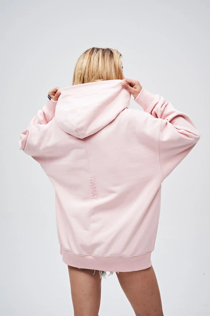 90s Vintage Two Seasons Hoodie Pink by Amoo Amoo