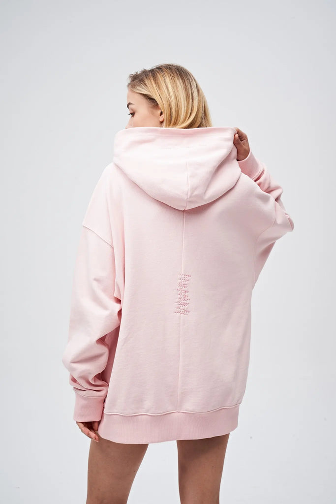 90s Vintage Two Seasons Hoodie Pink by Amoo Amoo
