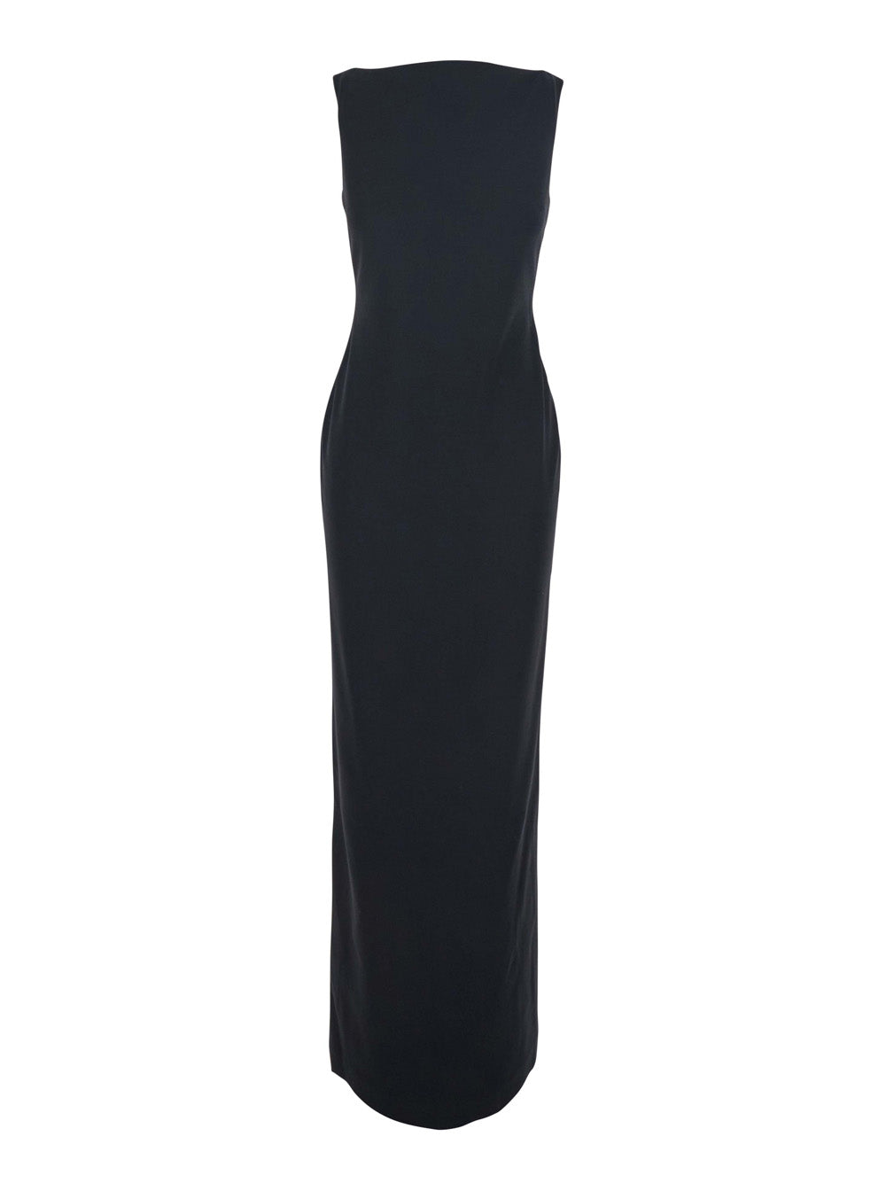 Black Long Dress With Square Neckline