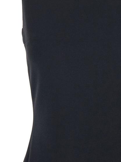 Black Long Dress With Square Neckline