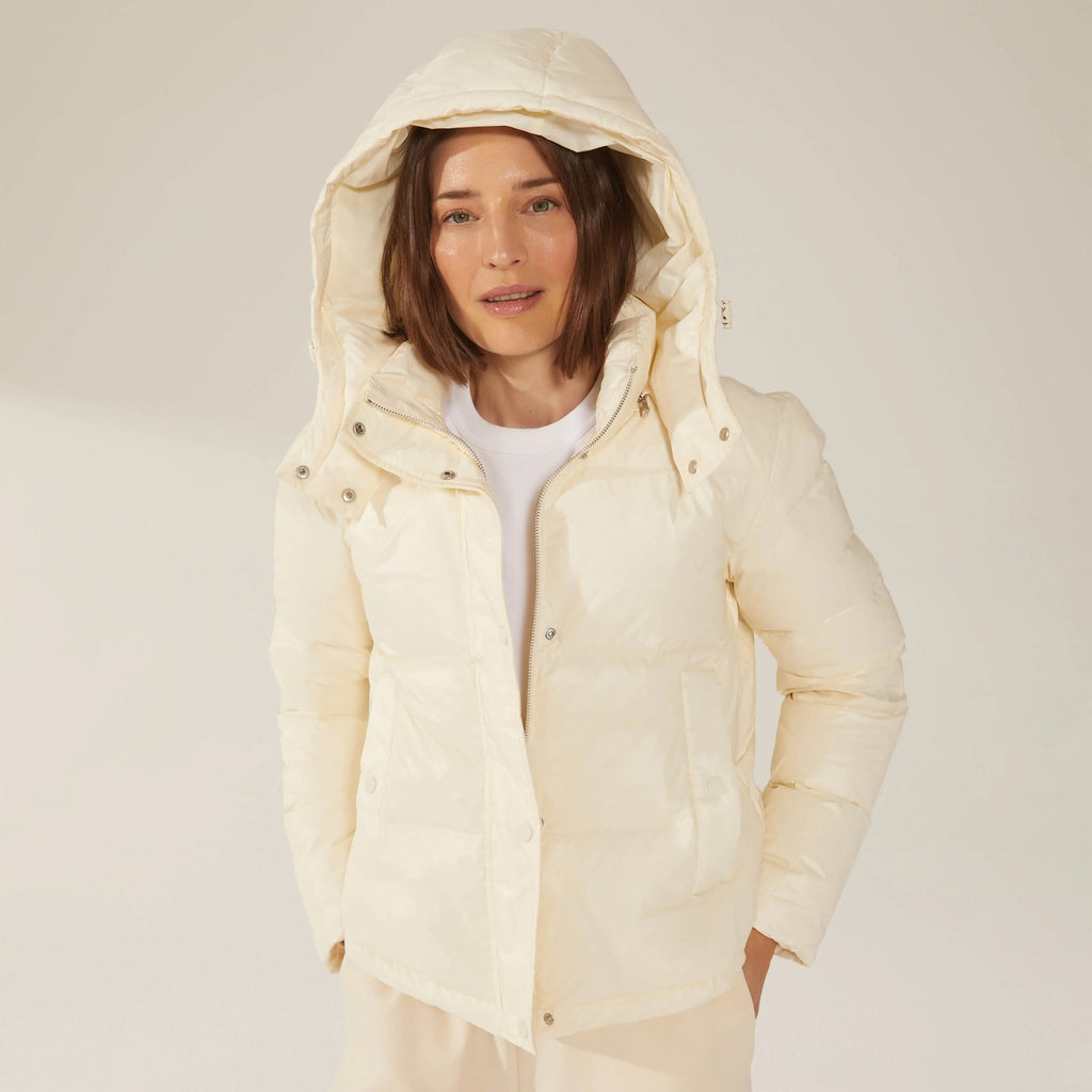 Adeline Hooded Down Puffer Jacket by Italic - Ladiesse