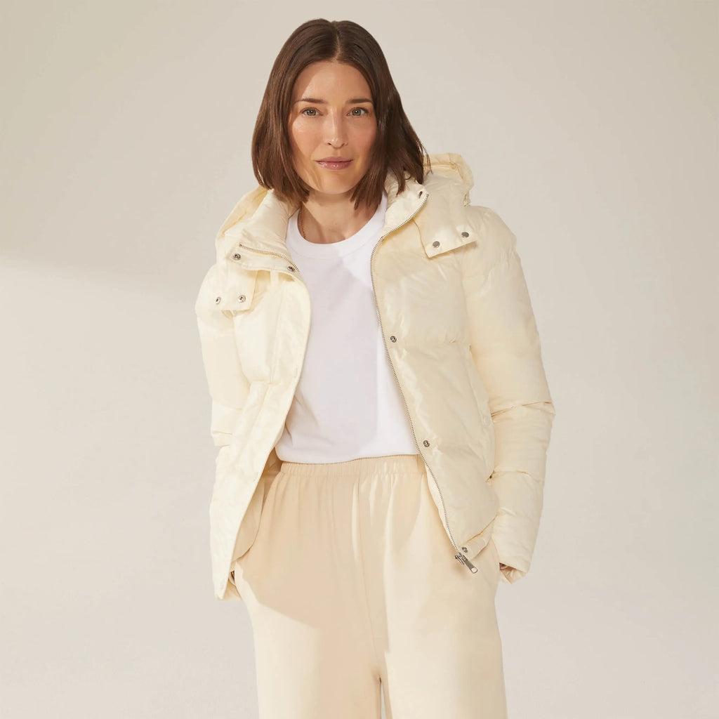 Adeline Hooded Down Puffer Jacket by Italic - Ladiesse