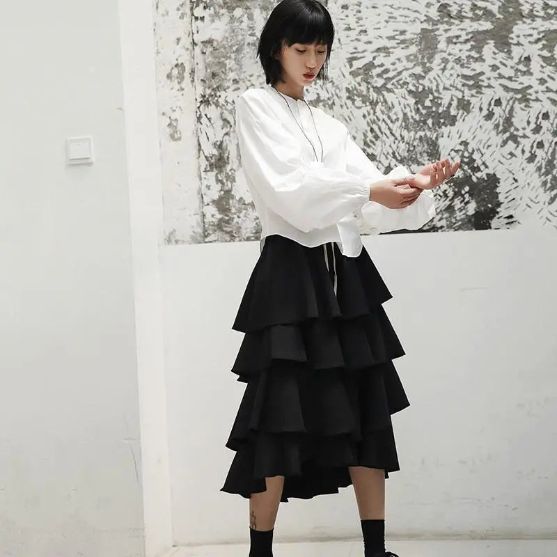 Ai Enkei Loop Sleeve  Shirt by Marigold Shadows Marigold Shadows