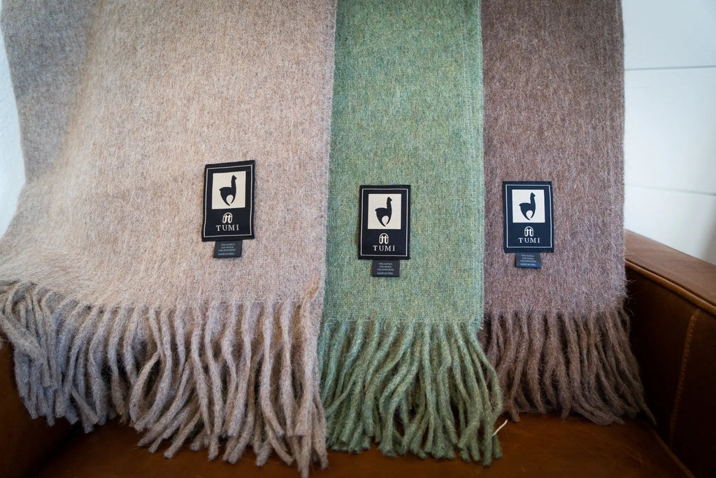 Alpaca Wool Throw Blanket - Solid Colors by Alpaca Threadz ALPACA THREADZ