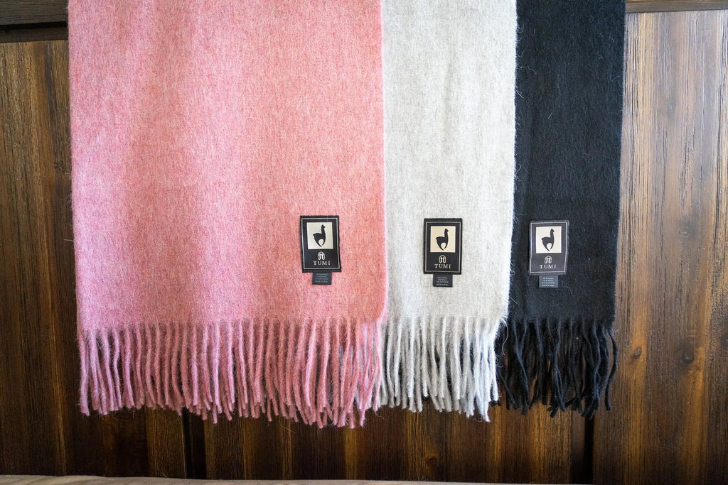 Alpaca Wool Throw Blanket - Solid Colors by Alpaca Threadz ALPACA THREADZ