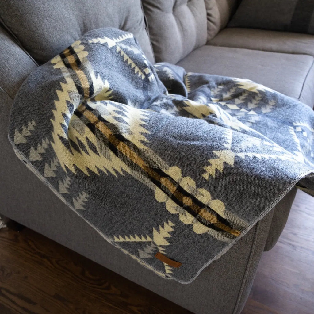 Andean Alpaca Wool Blanket - Cloud by Alpaca Threadz ALPACA THREADZ