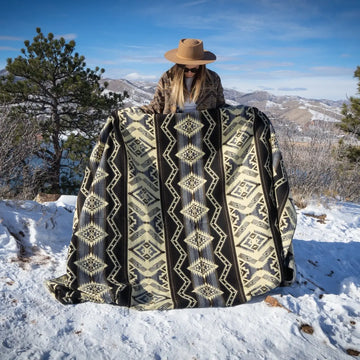Andean Alpaca Wool Blanket - Slate by Alpaca Threadz ALPACA THREADZ