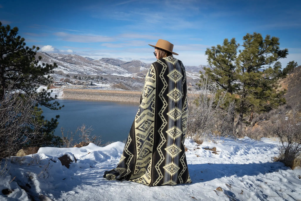 Andean Alpaca Wool Blanket - Slate by Alpaca Threadz ALPACA THREADZ