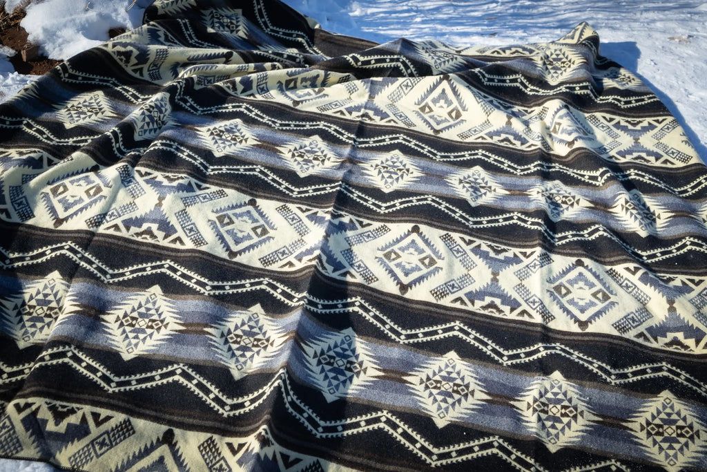 Andean Alpaca Wool Blanket - Slate by Alpaca Threadz ALPACA THREADZ