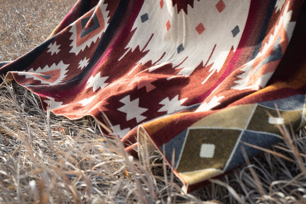 Andean Alpaca Wool Blanket - Western by Alpaca Threadz ALPACA THREADZ