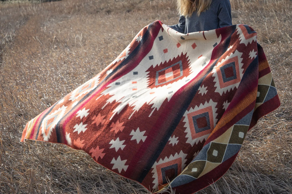 Andean Alpaca Wool Blanket - Western by Alpaca Threadz ALPACA THREADZ