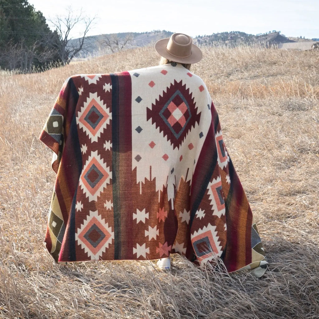 Andean Alpaca Wool Blanket - Western by Alpaca Threadz ALPACA THREADZ