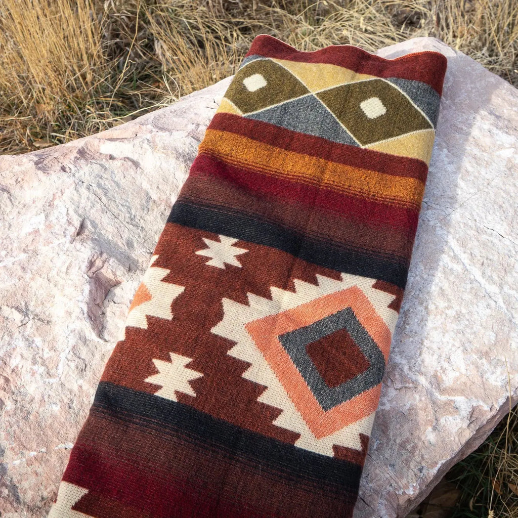 Andean Alpaca Wool Blanket - Western by Alpaca Threadz ALPACA THREADZ