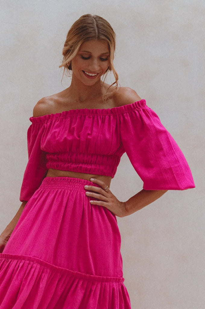 Annabelle Linen Cropped Top by Bali ELF Bali ELF