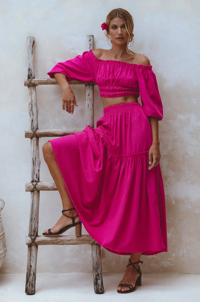 Annabelle Linen Cropped Top by Bali ELF Bali ELF