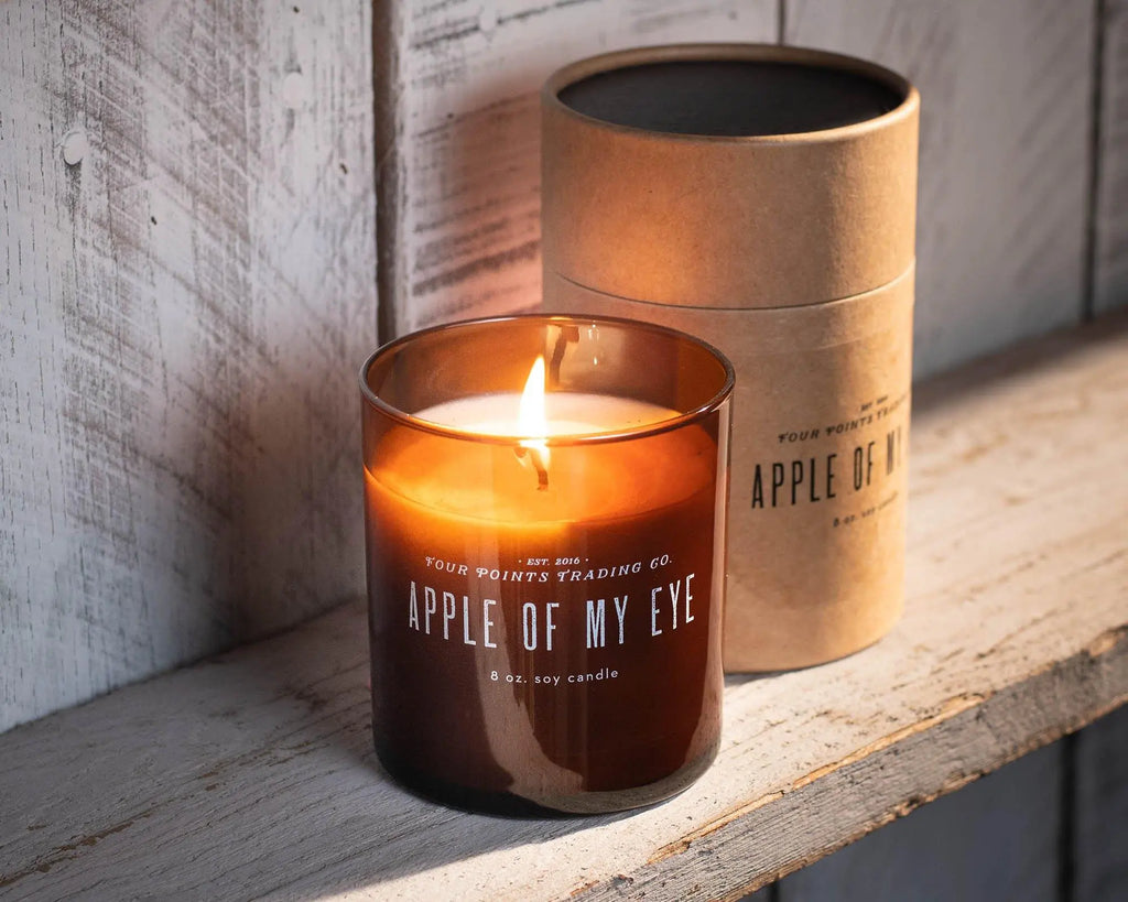 Apple of My Eye 8oz Soy Scented Candle by Four Points Trading Co. FOUR POINTS TRADING CO.