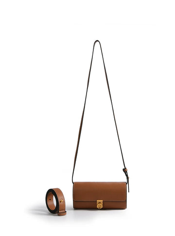 Aria 3-way Convertible Belt Crossbody Pencil Bag, Caramel by Bob Oré BOB ORE