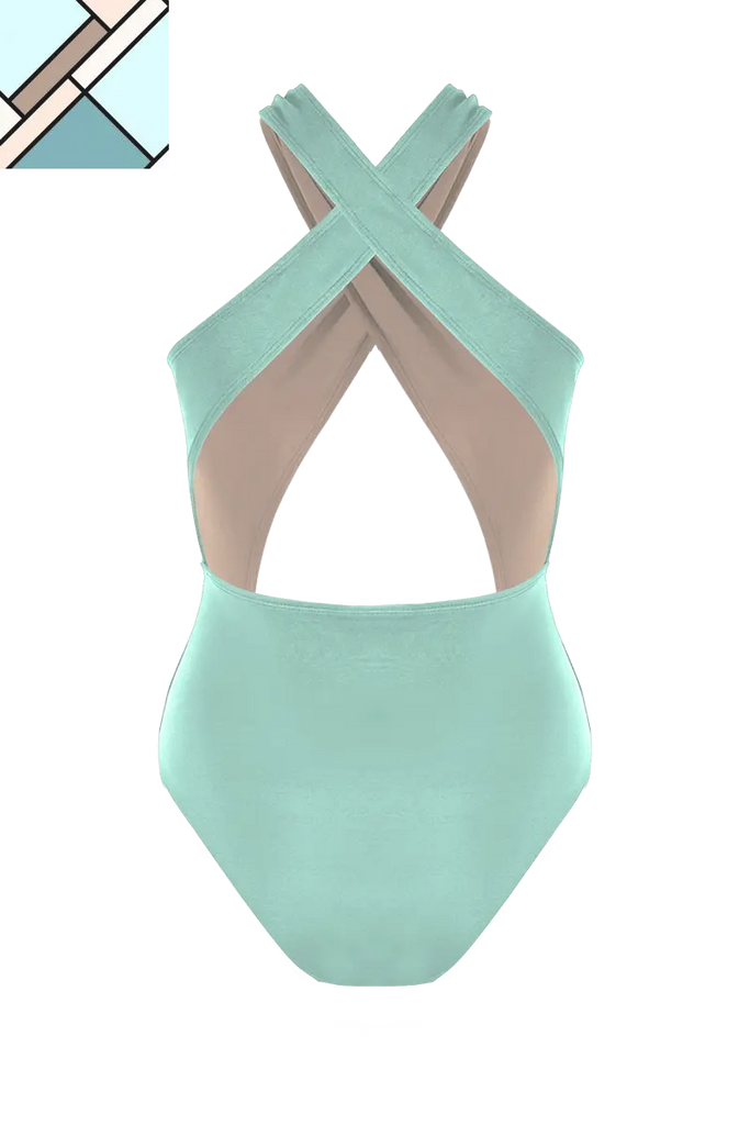 Ariel Front Cross One Piece Swimsuit MOVOM