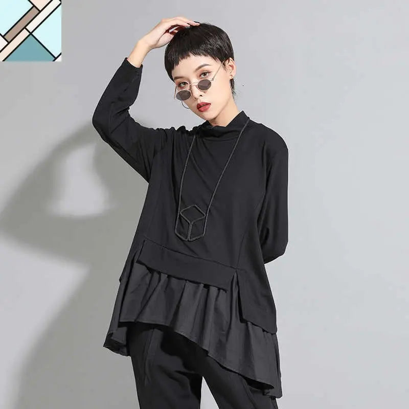 Asahi Ruffle Sweatshirt by Marigold Shadows MARIGOLD SHADOWS