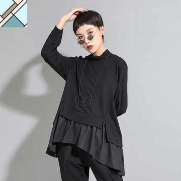 Asahi Ruffle Sweatshirt by Marigold Shadows MARIGOLD SHADOWS