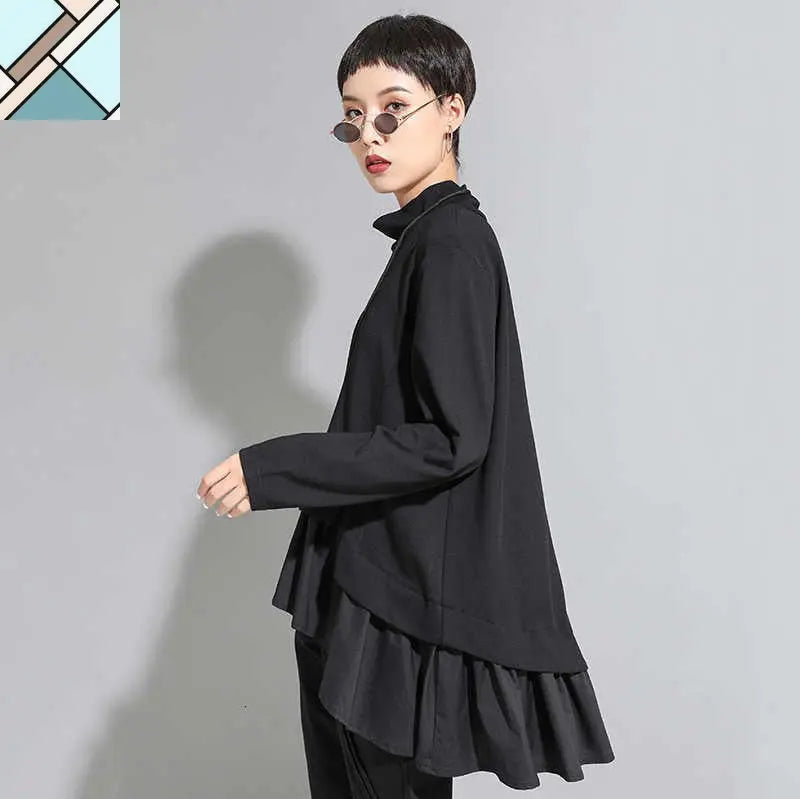 Asahi Ruffle Sweatshirt by Marigold Shadows MARIGOLD SHADOWS