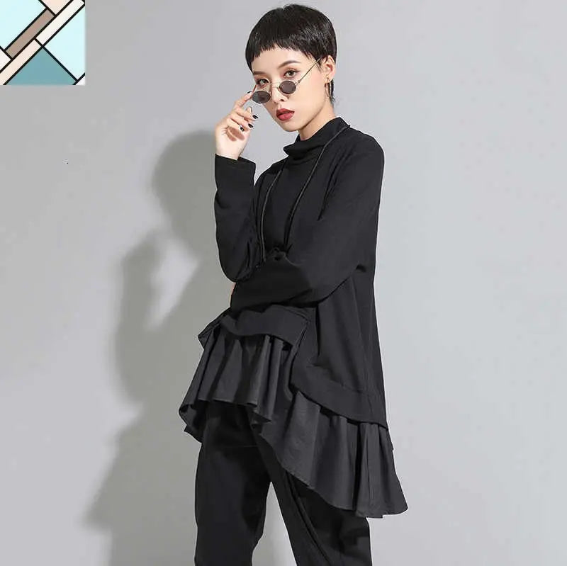 Asahi Ruffle Sweatshirt by Marigold Shadows MARIGOLD SHADOWS