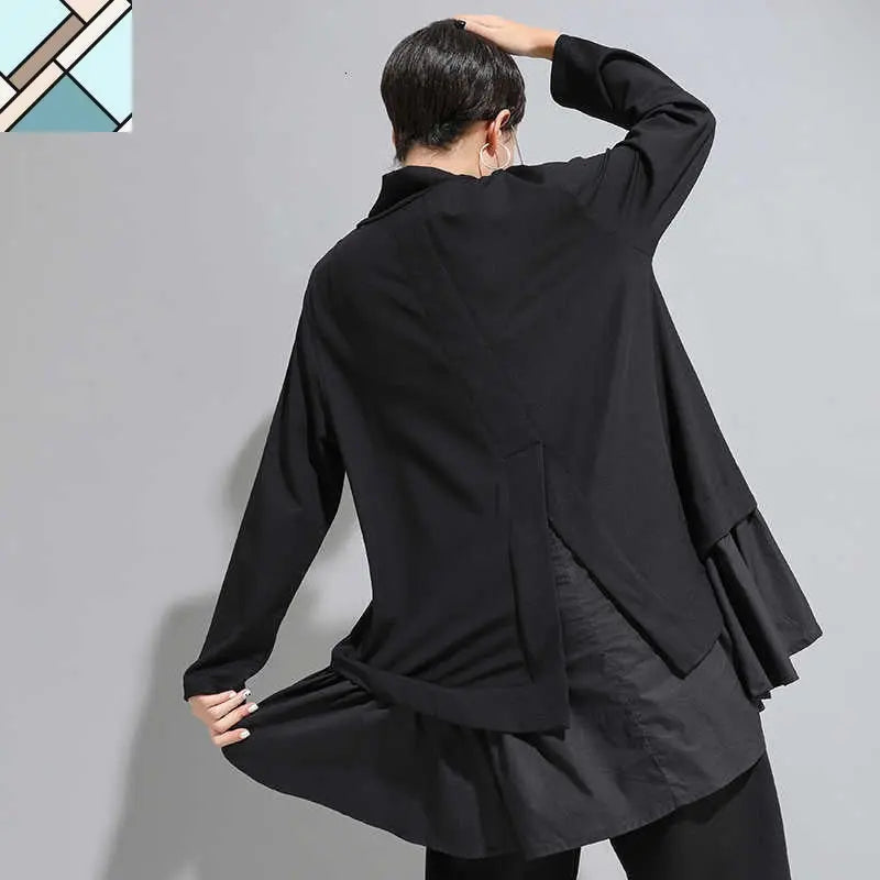 Asahi Ruffle Sweatshirt by Marigold Shadows MARIGOLD SHADOWS