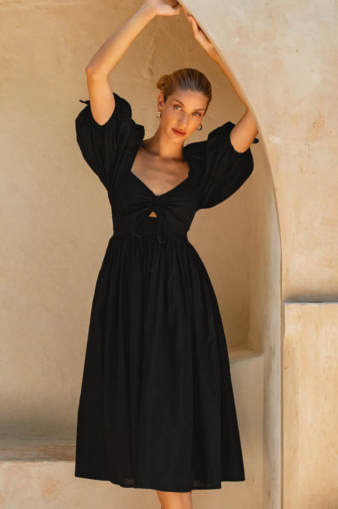 Atrani Puff Sleeve Dress by Bali Lane Bali Lane