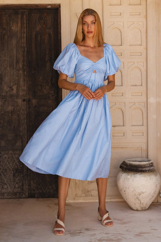 Atrani Puff Sleeve Dress by Bali Lane Bali Lane