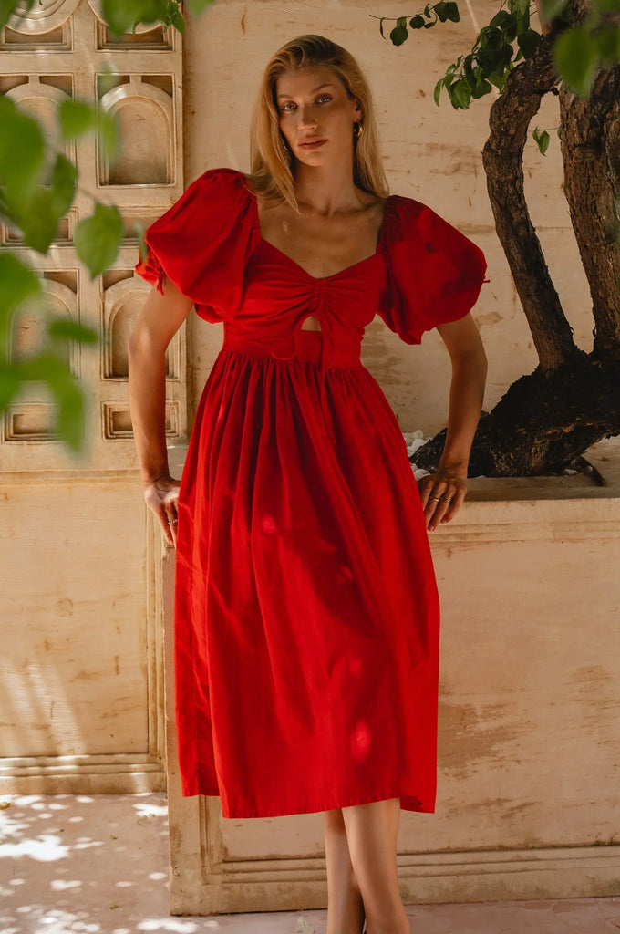 Atrani Puff Sleeve Dress by Bali Lane Bali Lane