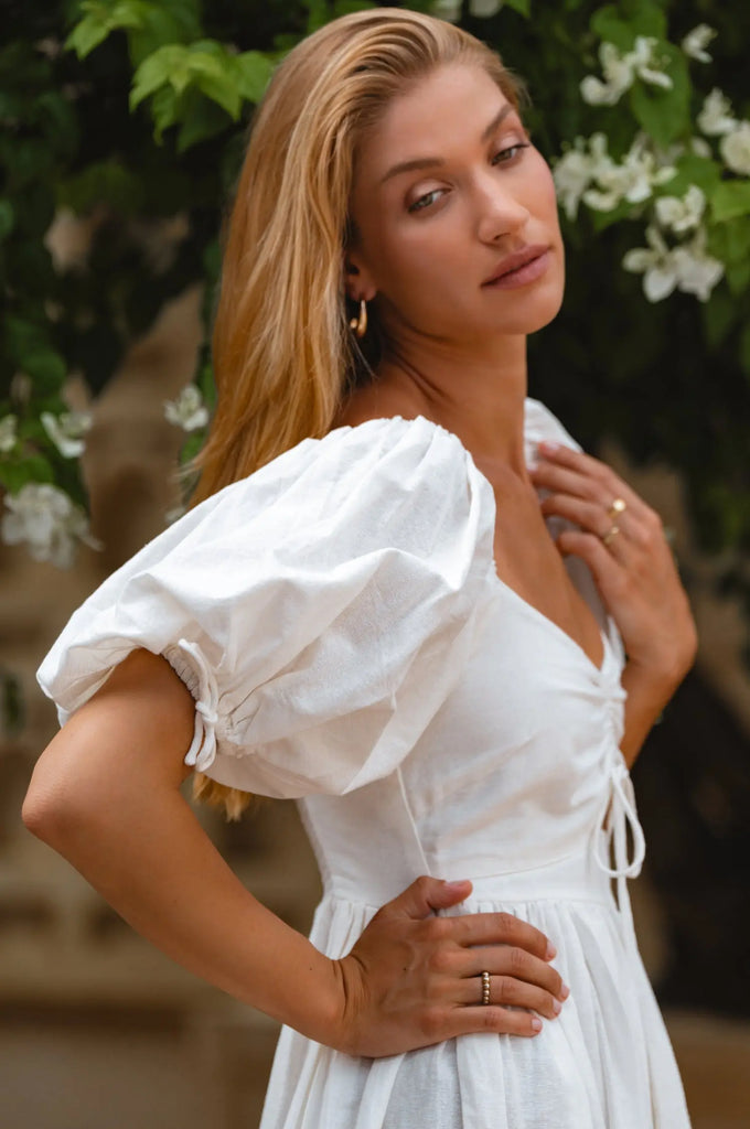 Atrani Puff Sleeve Dress by Bali Lane Bali Lane